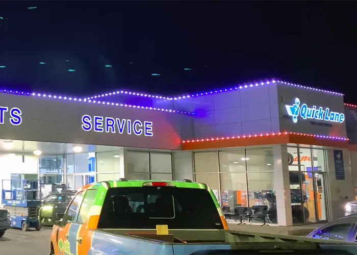 Car Dealership Christmas Lights